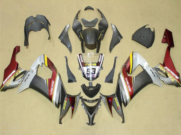 2008-2010 Kawasaki ZX10R Motorcycle Fairings - Silver Grey Yellow Red Canada