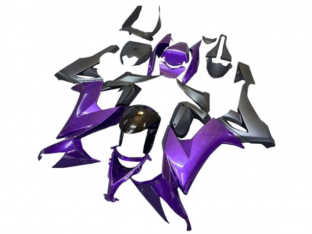 2008-2010 Kawasaki ZX10R Motorcycle Fairings - Purple Black Canada