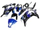 2011-2015 Kawasaki ZX10R Motorcycle Fairings - Blue White Glossy Black Canada