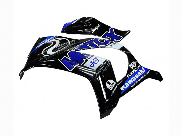 2011-2015 Kawasaki ZX10R Motorcycle Fairings - Blue White Glossy Black Canada