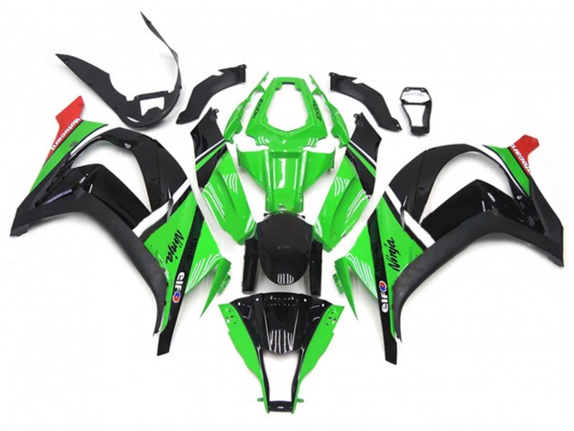 2011-2015 Kawasaki ZX10R Motorcycle Fairings - Green Black White Red Canada