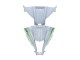 2011-2015 Kawasaki ZX10R Motorcycle Fairings - White Green Stripe Black Ninja Canada