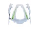 2011-2015 Kawasaki ZX10R Motorcycle Fairings - White Green Stripe Black Ninja Canada