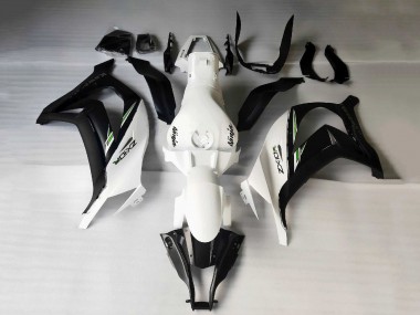 2011-2015 Kawasaki ZX10R Motorcycle Fairings - White Matte Black Green Decals Canada