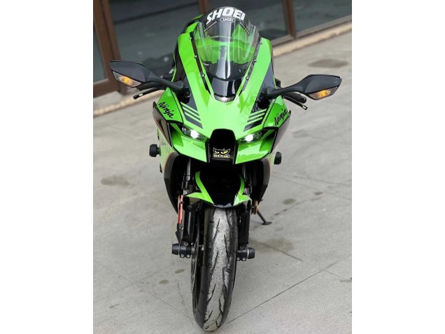 2021-2025 Kawasaki ZX10R Motorcycle Fairings - Green Glossy Black Canada