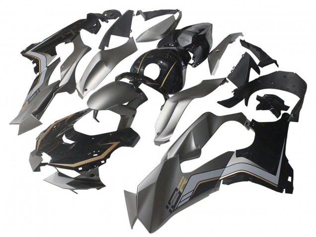 2021-2026 Kawasaki ZX10R Motorcycle Fairings - Black Grey Gold Canada