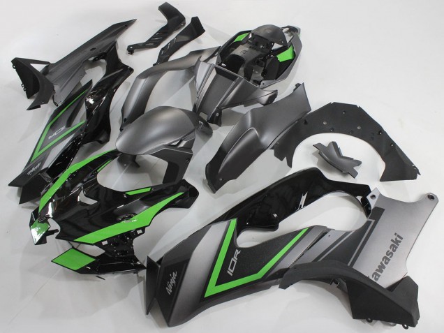 2021-2026 Kawasaki ZX10R Motorcycle Fairings - Grey Green Black Canada