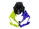 2019-2022 Kawasaki ZX6R Motorcycle Fairings - Blue Yellow Canada