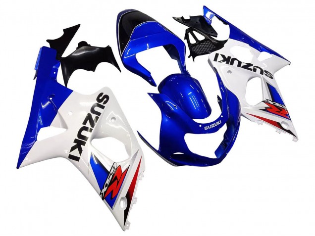 2000-2002 Suzuki GSXR1000 Motorcycle Fairings - White Blue Red Canada
