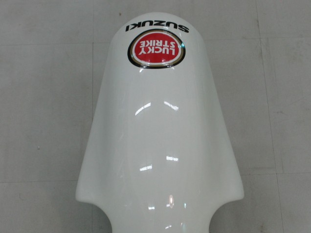 2000-2002 Suzuki GSXR1000 Motorcycle Fairings - White Red Lucky Strike Canada
