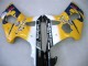 2000-2002 Suzuki GSXR1000 Motorcycle Fairings - Yellow Dark Blue White Motul Corona Canada