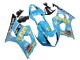 2003-2004 Suzuki GSXR 1000 Motorcycle Fairings - Light Blue Yellow Black Rizla Motul Canada