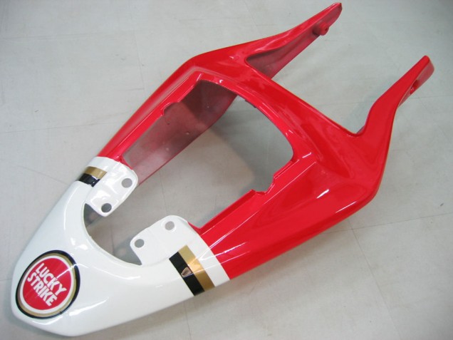 2003-2004 Suzuki GSXR 1000 Motorcycle Fairings - White Red Motul Lucky Strike Canada