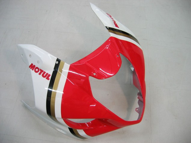 2003-2004 Suzuki GSXR 1000 Motorcycle Fairings - White Red Motul Lucky Strike Canada