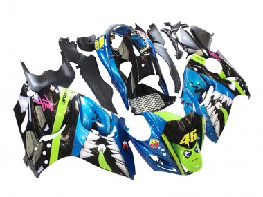 2008-2020 Blue Green Black Shark 46 Suzuki GSXR 1300 Hayabusa Motorcycle Fairings Canada