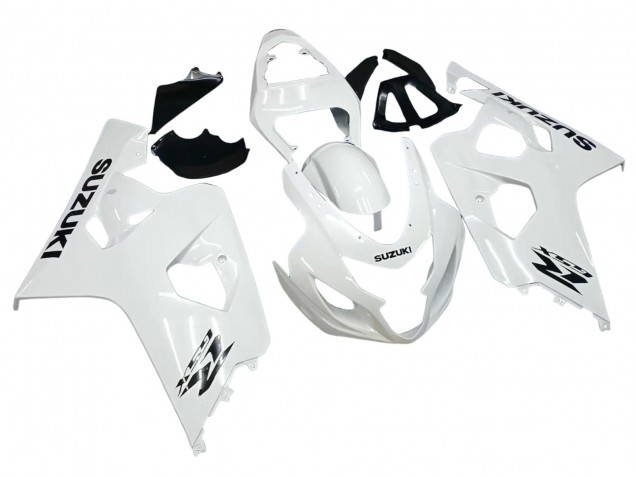 2004-2005 Suzuki GSXR 600 / GSXR 750 Motorcycle Fairings - Pearl White Canada