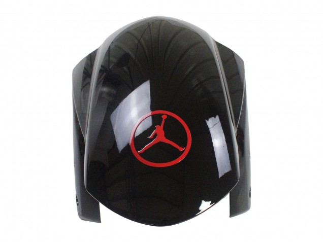 2004-2005 Suzuki GSXR 600 / GSXR 750 Motorcycle Fairings - Glossy Black Red Jordan Michelin Canada