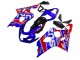 2004-2005 Suzuki GSXR 600 / GSXR 750 Motorcycle Fairings - Blue Red Black Motul Dunlop Canada