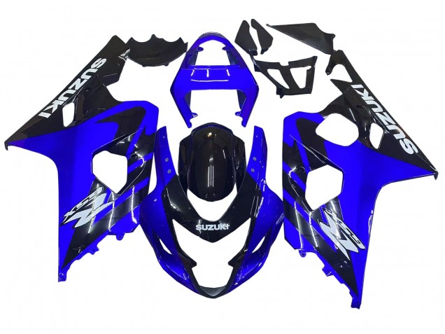 2004-2005 Suzuki GSXR 600 / GSXR 750 Motorcycle Fairings - Blue Black White Decal Canada