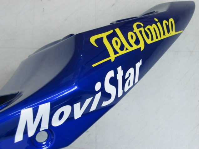 2004-2005 Suzuki GSXR 600 / GSXR 750 Motorcycle Fairings - Blue White Yellow Green Telefonica Motul MoviStar Canada