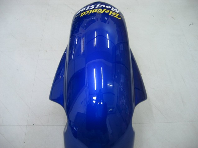 2004-2005 Suzuki GSXR 600 / GSXR 750 Motorcycle Fairings - Blue White Yellow Green Telefonica Motul MoviStar Canada