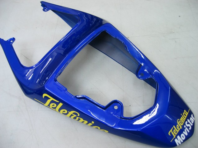 2004-2005 Suzuki GSXR 600 / GSXR 750 Motorcycle Fairings - Blue White Yellow Green Telefonica Motul MoviStar Canada