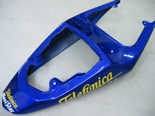 2004-2005 Suzuki GSXR 600 / GSXR 750 Motorcycle Fairings - Blue White Yellow Green Telefonica Motul MoviStar Canada