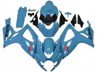 2006-2007 Suzuki GSXR 600 / GSXR 750 Motorcycle Fairings - Light Blue Black Red Canada