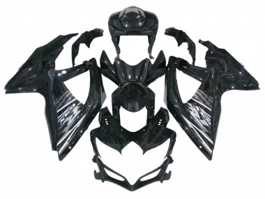 2006-2007 Suzuki GSXR 600 / GSXR 750 Motorcycle Fairings - Glossy Black Grey White Canada