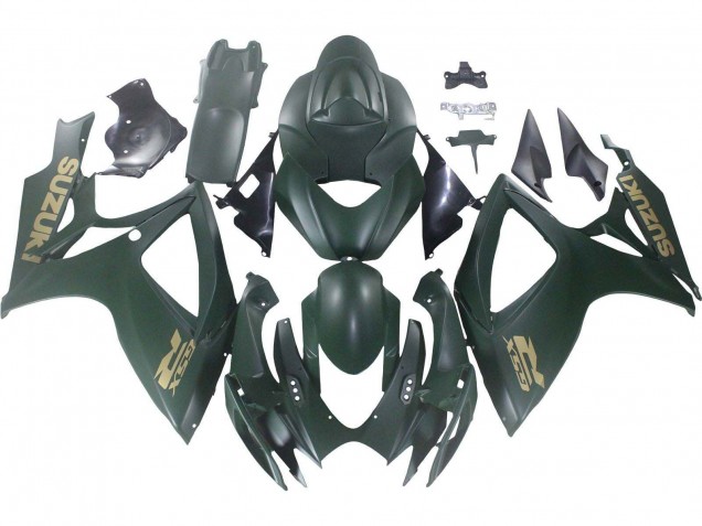2006-2007 Suzuki GSXR 600 / GSXR 750 Motorcycle Fairings - Matte Army Green Canada
