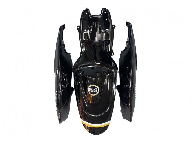 2006-2007 Suzuki GSXR 600 / GSXR 750 Motorcycle Fairings - Glossy Black White Motul Lucky Strike Canada