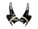 2006-2007 Suzuki GSXR 600 / GSXR 750 Motorcycle Fairings - Glossy Black White Motul Lucky Strike Canada