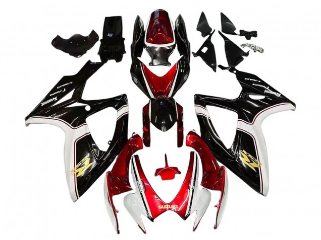 2006-2007 Suzuki GSXR 600 / GSXR 750 Motorcycle Fairings - Red White Black Yellow Canada