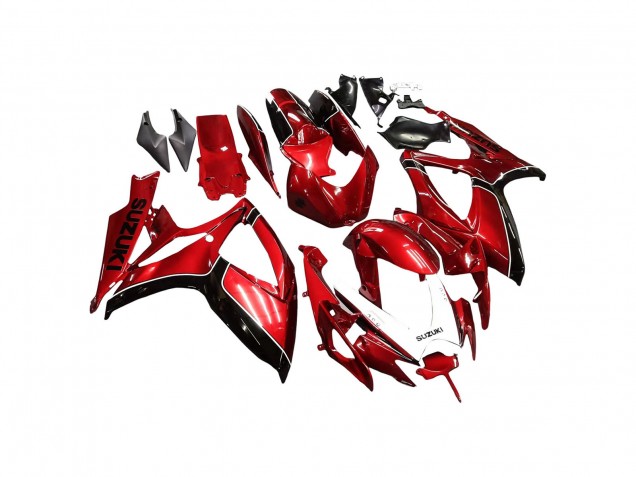 2006-2007 Suzuki GSXR 600 / GSXR 750 Motorcycle Fairings - Red Black Canada