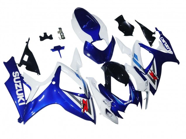 2006-2007 Suzuki GSXR 600 / GSXR 750 Motorcycle Fairings - White Blue Glossy Black Red Canada