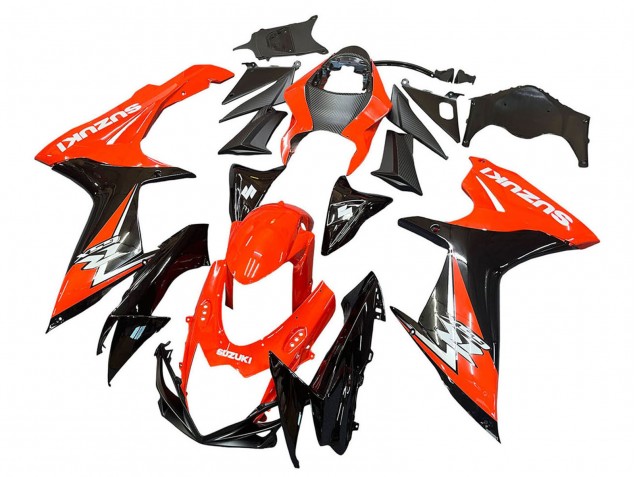 2011-2024 Suzuki GSXR 600 / GSXR 750 Motorcycle Fairings Kits - Red Glossy Black Canada