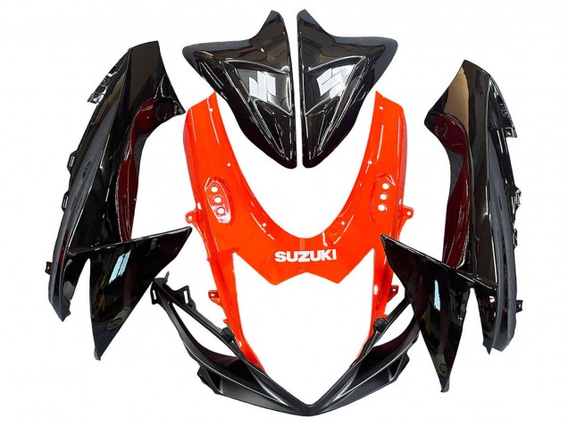 2011-2024 Suzuki GSXR 600 / GSXR 750 Motorcycle Fairings Kits - Red Glossy Black Canada