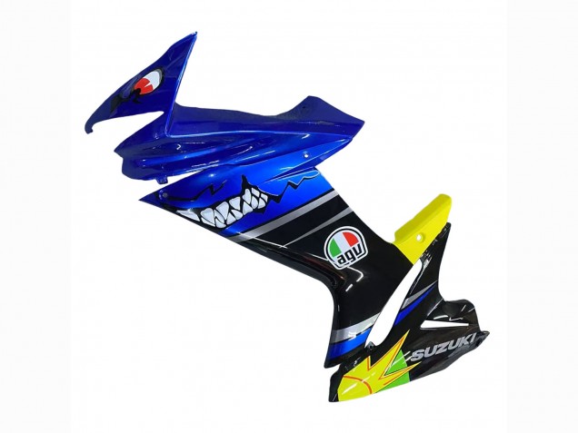 2011-2024 Suzuki GSXR 600 / GSXR 750 Motorcycle Fairings - Blue Yellow Canada
