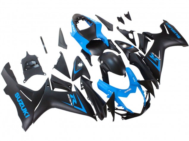 2011-2024 Suzuki GSXR 600 / GSXR 750 Motorcycle Fairing - Blue Matte Black Canada