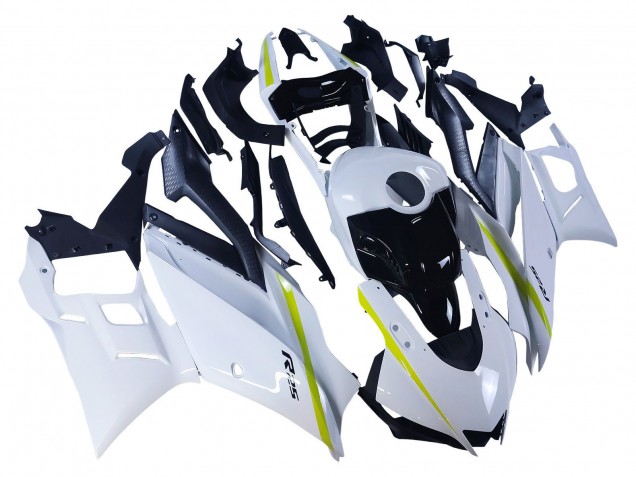 2022-2024 Yamaha YZF R3/R25 Motorcycle Fairings - White Yellow Black Canada