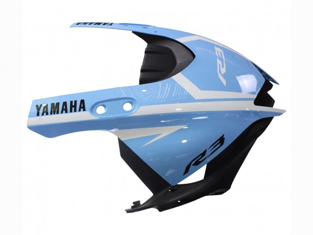2022-2024 Yamaha YZF R3/R25 Motorcycle Fairings - White Light Blue Canada