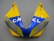 2000-2001 Yamaha YZF 1000 R1 Motorcycle Fairings - White Yellow Blue Motul Camel Canada