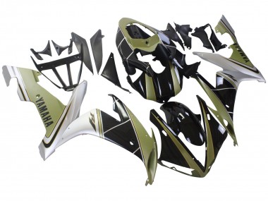 2004-2006 Yamaha YZF 1000 R1 Motorcycle Fairings - Light Gold White Glossy Black Canada