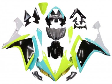 2007-2008 Yamaha YZF 1000 R1 Motorcycle Fairings - Light Blue Lime Green Black Canada