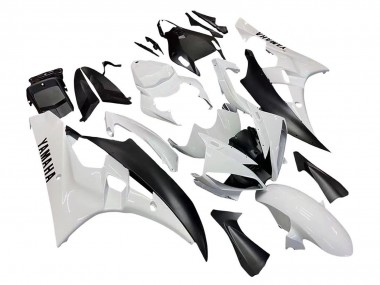 2006-2007 Yamaha YZF 600 R6 Motorcycle Fairings - White Matte Black Canada