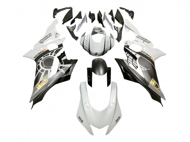 2017-2025 Yamaha YZF 600 R6 Motorcycle Fairings - White Grey Matte Black ENEOS Semakin Didepan Canada
