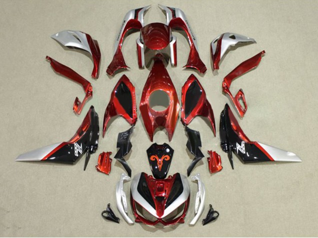 2014-2019 Kawasaki Z1000 Motorcycle Fairings - Red Silver Black Canada