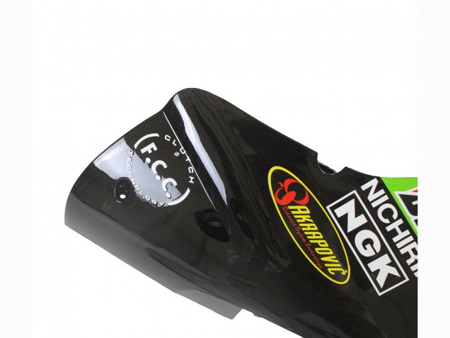 2002-2006 Kawasaki ZX12R Motorcycle Fairing - Green Glossy Black Elf Touch4 Monster Canada