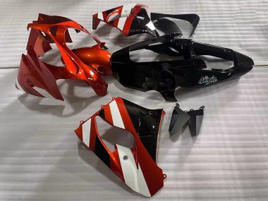 2002-2003 Kawasaki ZX9R Motorcycle Fairings - Red White Glossy Black Canada