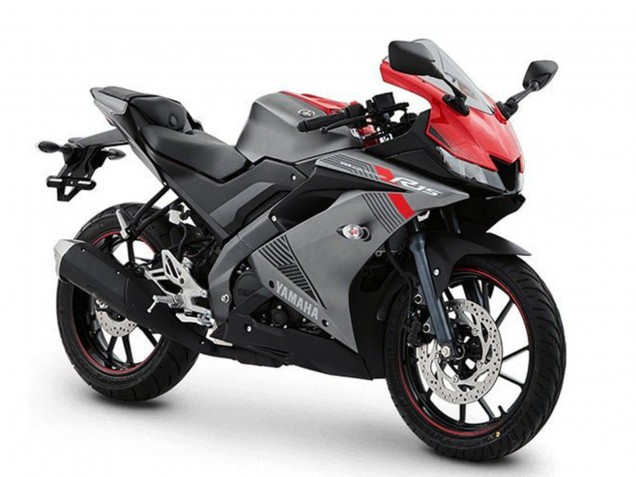 2018-2024 Yamaha YZF R15 Motorcycle Fairings - Matte Grey Red Canada